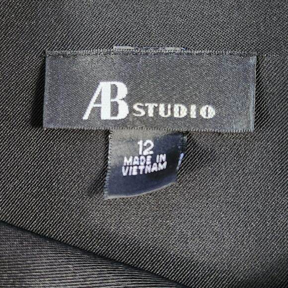 AB STUDIO LITTLE BLACK DRESS OFFICEWEAR BUSINESS GOTH - Picture 4 of 4